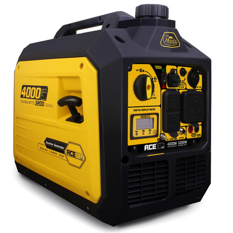 4000W Portable Inverter Generator, Gas Powered, Quiet