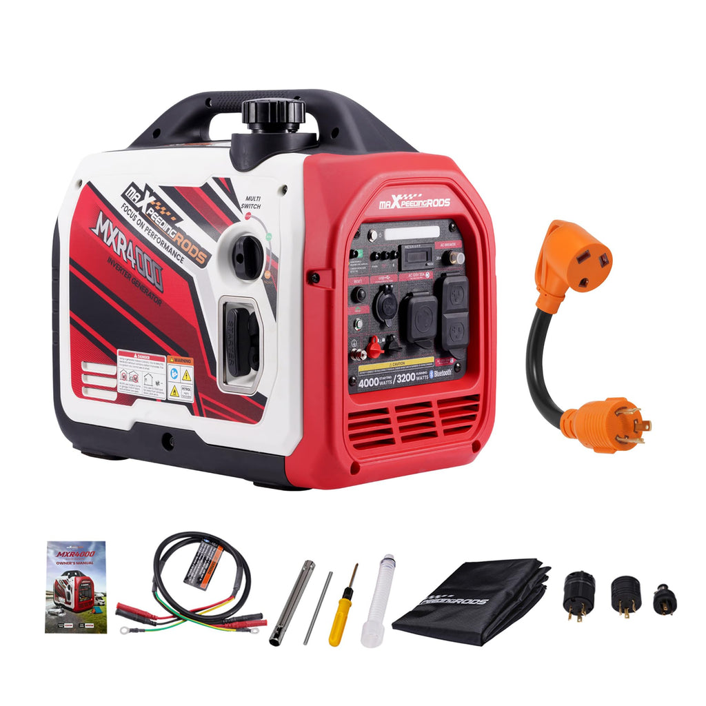 maXpeedingrods 4000W Inverter Generator, RV TT-30R Ready