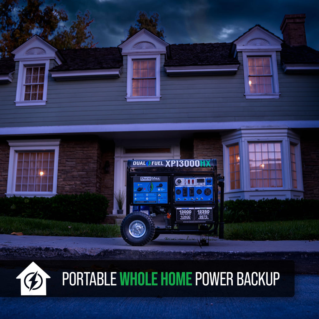 DuroMax XP13000HX 13000W Dual Fuel Generator with CO Alert