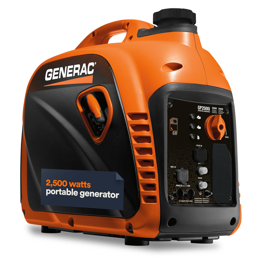 Generac GP2500i 2500W Portable Inverter Generator with COsense