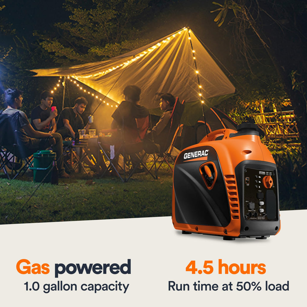 Generac GP2500i 2500W Portable Inverter Generator with COsense