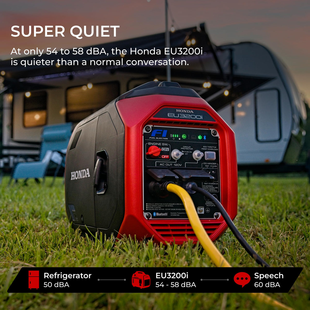 Honda EU3200i 3200W Super Quiet Portable Inverter Generator