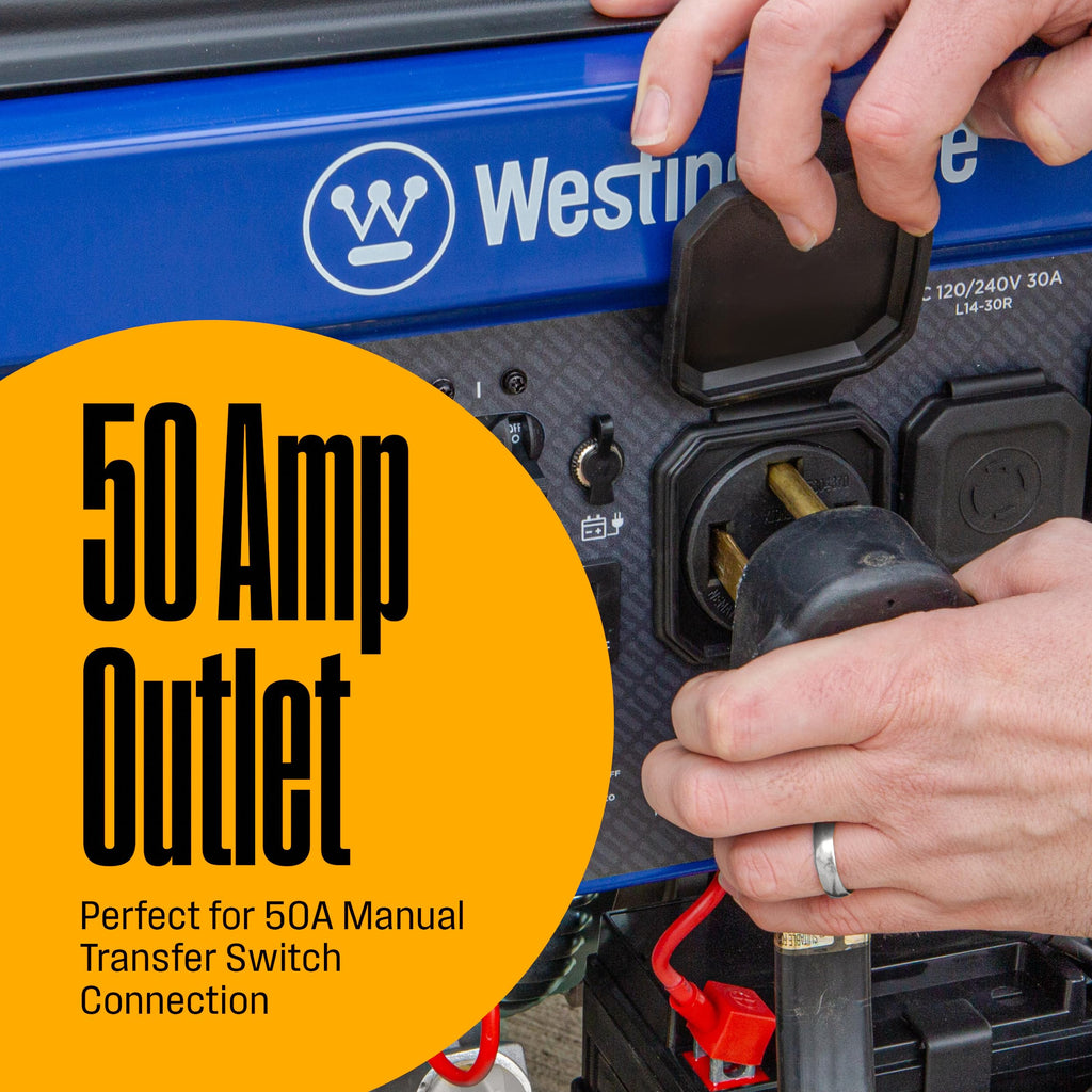 Westinghouse 12500W Tri-Fuel Portable Generator, Remote Start